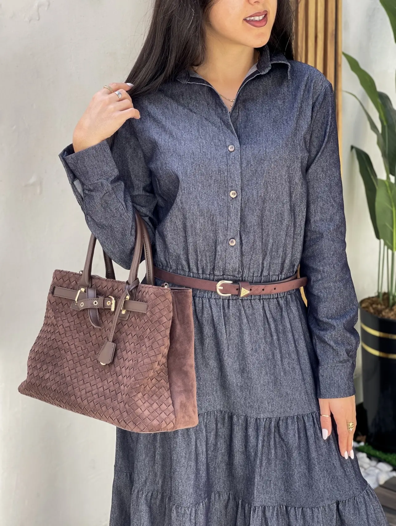 پیراهن جین سرمه ای